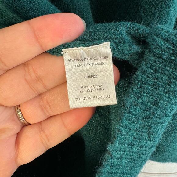 Carol Rose Green Crew Neck Sweater Size Large - Picture 8 of 9